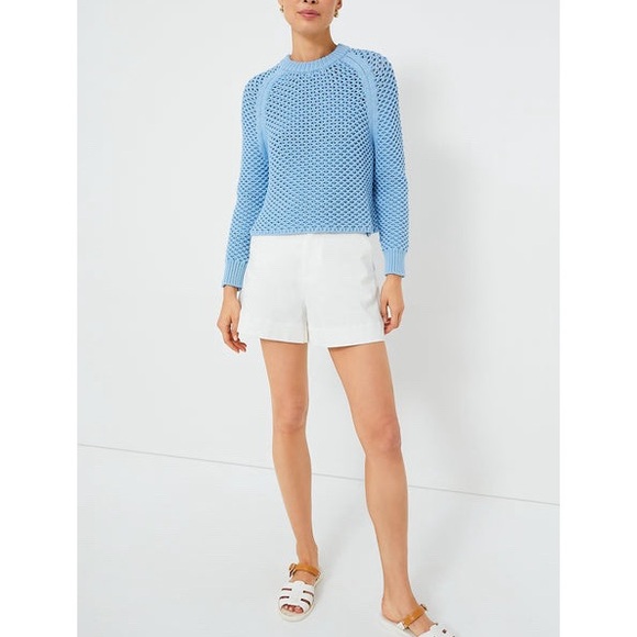 TUCKERNUCK Corsica Blue Crochet Knit Annette Sweater - Picture 11 of 11